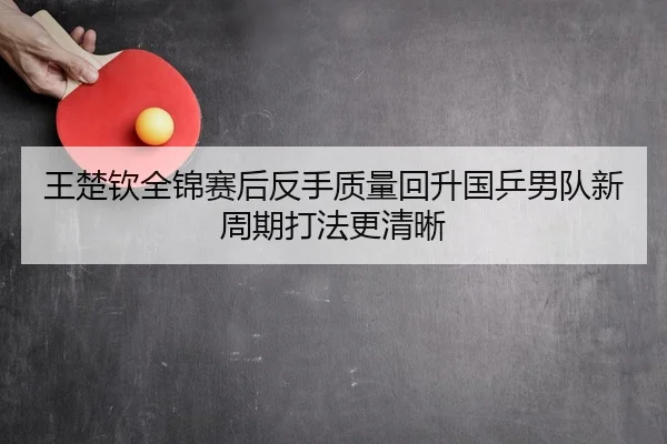王楚钦全锦赛后反手质量回升国乒男队新周期打法更清晰 - MILANSPORT